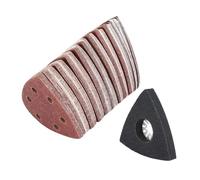 101 pièces disque de ponçage triangulaire 90mm ponceuse Delta crochet boucle papier verre outils abrasifs for grain 60-240