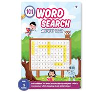 101 Word Search Activity Book for Kids | Large Grid, Word Search Puzzles for Children | Early Learning English Activity Book with Solutions | Colourful Illustrations | 5+ Years