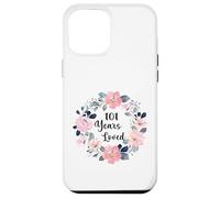 101 Years Loved 101th Birthday Floral 101 Year Old Men Women Coque pour iPhone 12 Pro Max