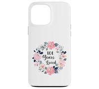 101 Years Loved 101th Birthday Floral 101 Year Old Men Women Coque pour iPhone 13 Pro Max