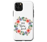 101 Years Loved 101th Birthday Floral 101 Years Loved Women Coque pour iPhone 11 Pro