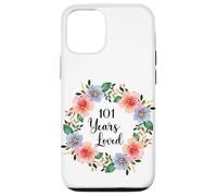 101 Years Loved 101th Birthday Floral 101 Years Loved Women Coque pour iPhone 12/12 Pro