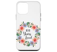 101 Years Loved 101th Birthday Floral 101 Years Loved Women Coque pour iPhone 12 Mini