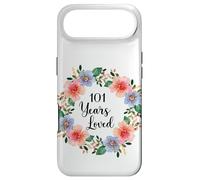 101 Years Loved 101th Birthday Floral 101 Years Loved Women Coque pour iPhone Air
