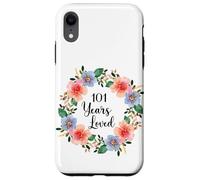 101 Years Loved 101th Birthday Floral 101 Years Loved Women Coque pour iPhone XR
