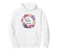 101 Years Loved Floral 101th Birthday Men Women Anniversary Sweat à Capuche