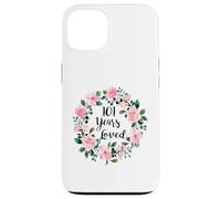 101 Years Loved Men Women 101 Years Old Cool 101st Birthday Coque pour iPhone 13