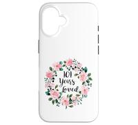 101 Years Loved Men Women 101 Years Old Cool 101st Birthday Coque pour iPhone 16