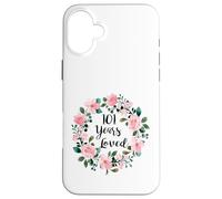 101 Years Loved Men Women 101 Years Old Cool 101st Birthday Coque pour iPhone 16 Plus
