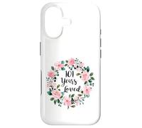 101 Years Loved Men Women 101 Years Old Cool 101st Birthday Coque pour iPhone 17
