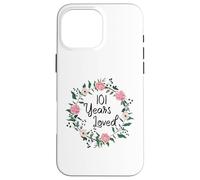 101 Years Loved Men Women Floral 101 Year Old 101th Birthday Coque pour iPhone 16 Pro Max