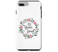 101 Years Loved Men Women Floral 101 Year Old 101th Birthday Coque pour iPhone 7 Plus/8 Plus