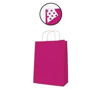 [101839] Agipa Paquet de 50 sacs cadeau en kraft 35cm x 16cm x 40cm Fuchsia