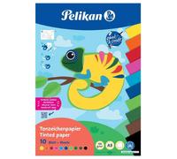 [101998] Pelikan Bloc de papier de couleur, A3, 10 feuilles, assorti