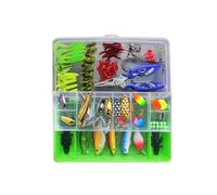 101Pcs Truite Bass Fishing Lures Crankbaits Set Kit Soft et Hard Bait Crochets + Box Yjpl080