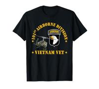 101st Airborne Division Vietnam Vétéran UH1 Gunship Militaire T-Shirt