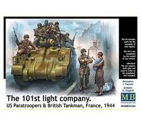 The 101th Light Company Us Paratroopers & British Tankmanmaquette Figurine The 1