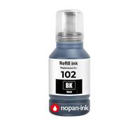 102 102BK C13T03R140 recharge encre compatible pour Epson ET-2700 ET-2750 Noir 135 ml