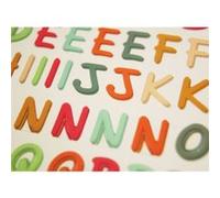 102 Autocollants - Alphabet & Chiffres - Couleurs naturelles - Global Gift Multicolore G