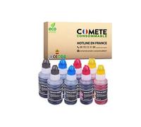 102 - 8 Recharges 102 Compatibles pour imprimantes Epson Ecotank 102 - 2 Noir + 2 Cyan + 2 Magenta + 2 Jaune