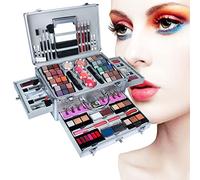 102 Pi¨¨ces Set Palette Maquillage, Vanity Case Cosm¨¦tique Beaut¨¦ Maquillage, Cosmetics pour femmes, filles(rouge)