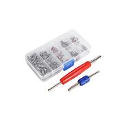 102 pièces accessoires de noyau de valve de climatiseur de voiture A/C R134a/R12 Kit d'outils de noyau de tige de valve de pneu de réfrigération avec kit d'assortiment d'outilsobus pour climatisation