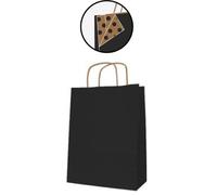 [102066] Agipa Paquet de 50 sacs cadeau en kraft 18cm x 8cm x 21cm Noir