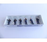 10232 / PREISER HO 1: 87 / PERSONNAGES POMPIERS FRANCAIS AVEC CASQUE MODERNE