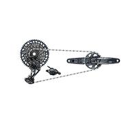 Sram Gx Eagle Dub Lunar Boost Groupset Noir 175 mm 32t / 10-52t Black