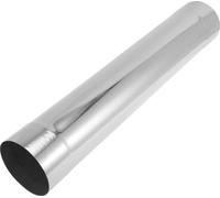 102mm 4" OD Tube Échappement Droite Acier Inoxydable Mandrin Longueur 22 Pouces DIY Personnalisée Voiture Modifié Tuyauterie Extrémités Double Découpées Expansion Polie Ton Argenté