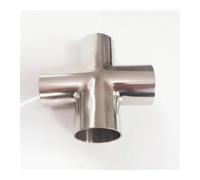 102mm 4" Pipe OD Butt Welding Cross 4 Ways Splitter SUS 304 Stainless Steel Fitting Spliter Homebrew Beer Wine