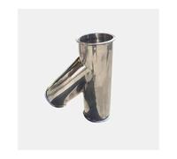 102mm Pipe OD 4" Tri Clamp Oblique Y Shaped 3 Way SUS 304 Stainless Fitting Spliter Homebrew Beer Wine
