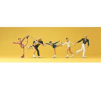 10314 PREISER HO 1: 87 PERSONNAGES PATINEURS ARTISTIQUES