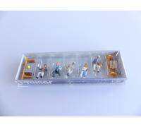 10338 / PREISER HO 1: 87 / PERSONNAGES MACONS A LA PAUSE