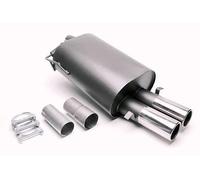 1034161 Silencieux sport en acier rond pour 5 E39 520i-528i 5/D 2 x 76 mm