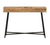(10362)Moderne Coiffeuse 105x35x75 cm bois de manguier massif brut et fer ,poid:18.48 kg