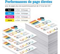 104 Encre 104 Noir 104 Cartouche d'encre Encre Imprimante 104 Cartouche Compatibles avec Epson Ecotank Et-2870 Et-2830 ET-2871 ET-2875 ET-2876 ET-4700 ET-4800 ET-4810 etc