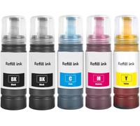 104 Encre Compatible Avec Epson 104 Les Cartouches E104 Encre Pour Et-1810 Et-2810 Et-2820 Et-2870 Et-2814 Et-2815 Et-2825 Et-2826 Et-2830 Et-2840 Et-2862 Et-2870 Et-2876 Et-4800 Et-4810 (5 Pack)