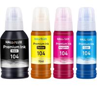 104 Encre Multipack Compatible pour Epson Bouteille 104XL d'encre pour Epson ET-2710 ET-2711 ET-2712 ET-2714 ET-2715 ET-2720 ET-2726 ET-4700 ET-2710 Unlimited ET-4700 Unlimited