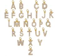 104 Pcs Alphabet Slide Charms,Az Letter Rhinestone Beads For Jewelry Making Results Living Memory Locket Glass,Rhinestone,Cubic Zirconia