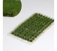 104 pièces de 8 mm de haut, diorama, fleurs, herbe, modèle, grappe d'herbeForêt tropicale vert foncé Herbe statique pour terrain de jeux de guerre de modélisme ferroviaire，Dioramas et bricolages