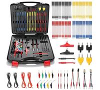 104 Pièces Pointe de Touche Multimetre avec Pince Crocodile, 4mm Fiche Banane Cordon Multimeter, Cable Multimètre pour Diagnostiquer et Réparer Circuit Véhicule
