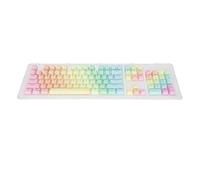 104 Touches PBT Keycaps, Capuchon de Touche de Sublimation de Clavier Mécanique, Couleur de Dégradé sans Fondu Translucide, Ensemble de Capuchons de Touches Ergonomiques Personnalisés pour Clavier 61/