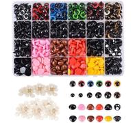 1040 pcs Yeux de Securite Amigurumi Nez de Sécurité avec Rondelles pour Amigurumi Crochet Poupées Artisanales Multicolor KIT BIJOUX