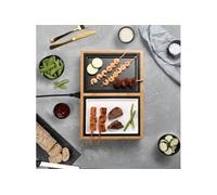 104020 électrique Barbecue de table noir, bambou