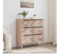 (10408)Moderne Finori Commode Lusk 03A chêne sonoma 80x38,5x87 cm ,poid:28.8 kg