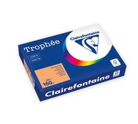 [1042PC] Clairefontaine Ramette Papier FSC A4 160g 250 Feuilles Clémentine