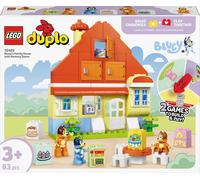 LEGO Duplo La Maison de Famille de Bluey et Le Jeu de Mémoire - Jouet Interactif Inspiré du Jeu de Société - 3 Figurines, Fenêtres & Roue Fonctionnelles - Cadeau pour Fille ou Garçon dès 3 Ans 10459