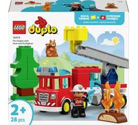 LEGO DUPLO Ma Ville 10473 Le Camion de Pompiers - Jouet Éducatif 2 ans