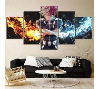104Tdfc 5 Parties Tableau Decoration Murale Anime Manga Mha inspiré 5 pièces tendu Toile Tableaux modulaire Bureau Maison Deco Cadeau d'halloween